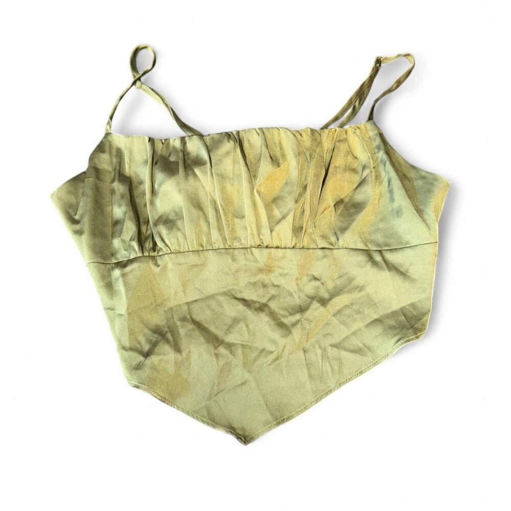 green crop top by garage